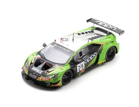 SPARK MODEL SB318 LAMBORGHINI HURACAN GT3 EVO N.29 24 H SPA 2019 LENZ-FORNE-DI FOLCO-COSTA Modellino