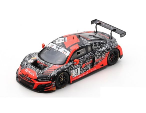 SPARK MODEL SB407 AUDI R8 GT3 N.31 24 H SPA 2020 VANTHOOR-MIES-VANDER LINDE 1:43 Modellino