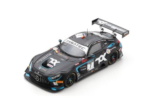 SPARK MODEL SB441 MERCEDES GT3 N.7 2nd SIILVER CLASS 24 H SPA 2021 PETITI-JEFFERIES-TUNJO- Modellino