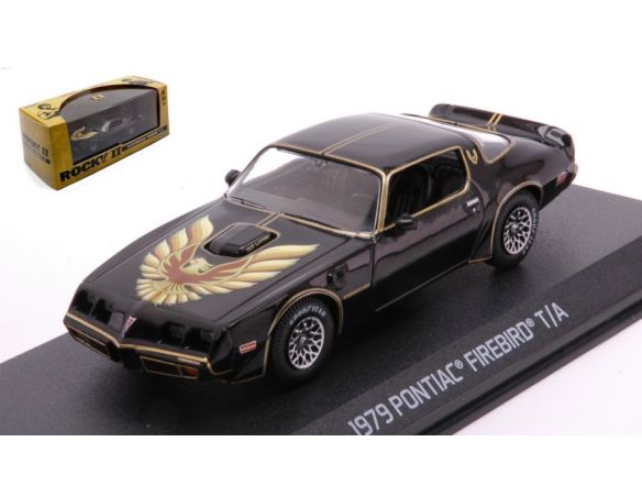 GREENLIGHT GREEN86616 PONTIAC FIREBIRD T/A 1979 ROCKY II BALBOA VS CREED 1:43 Modellino