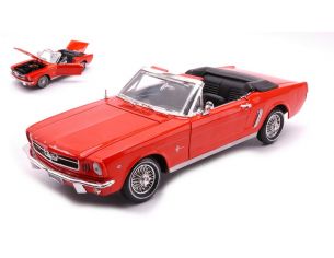 MOTORMAX MTM73145O FORD MUSTANG 1/2 CONVERTIBLE 1964 ORANGE 1:18 Modellino