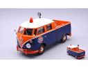 MOTORMAX MTM79650 VW TYPE 2 T1 SERVICE PICK UP GULF BLUE/ORANGE 1:24 Modellino