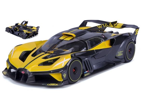 BBURAGO BU11047Y BUGATTI BOLIDE YELLOW 1:18 Modellino