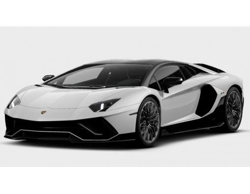 LOOKSMART LS525B LAMBORGHINI AVENTADOR ULTIMAE ISI WHITE/CARBON ROOF 1:43 Modellino