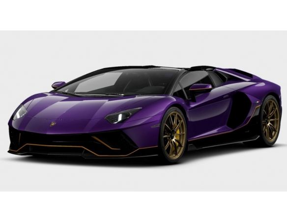 LOOKSMART LS532B LAMBORGHINI AVENTADOR ULTIMAE ROADSTER VIOLA PASIFAE 1:43 Modellino