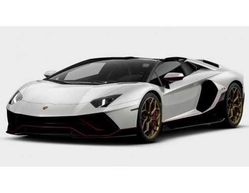 LOOKSMART LS532D LAMBORGHINI AVENTADOR ULTIMAE ROADSTER BIANCO ASOPO/CARBON PACK 1:43 Modellino