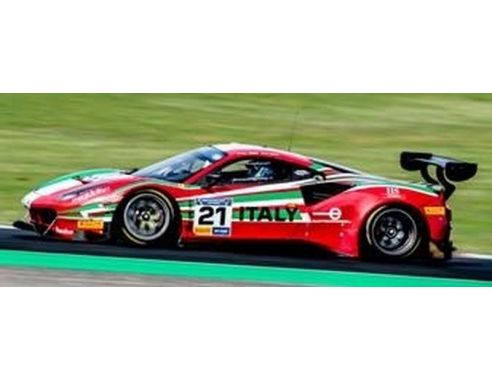 LOOKSMART LSRC080 FERRARI 488 GT3 N.21 TEAM ITALY VALLELUNGA 2019 RODA SR./RODA JR.1:43 Modellino