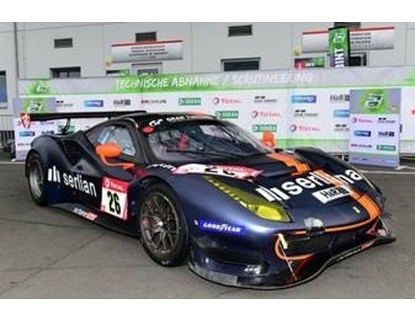 LOOKSMART LSRC082 FERRARI 488 GT3 EVO N.26 24H NURBURGRING 2020 TRUM./HIRS./LUDW.1:43 Modellino