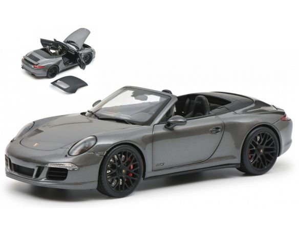 SCHUCO SH00398 PORSCHE GTS CABRIO SILVER 1:18 Modellino