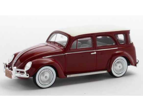 MATRIX SCALE MODELS MX42105-051 VW FUSCA SW PROTOTYPE 1962 MAROON 1:43 Modellino