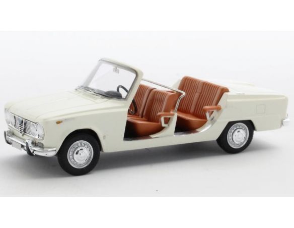 MATRIX SCALE MODELS MX50102-161 ALFA ROMEO GIULIA TORPEDO COLLI OPEN 1965 WHITE 1:43 Modellino
