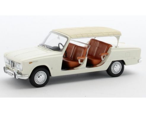 MATRIX SCALE MODELS MX50102-162 ALFA ROMEO GIULIA TORPEDO COLLI CLOSED 1965 WHITE 1:43 Modellino