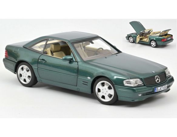 NOREV NV183753 MERCEDES SL 500 1999 GREEN METALLIC 1.18 Modellino
