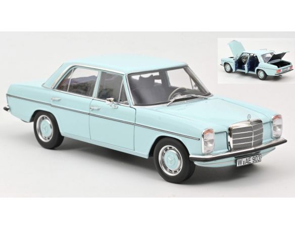 NOREV NV183777 MERCEDES 200 1968 LIGHT BLUE 1:18 Modellino