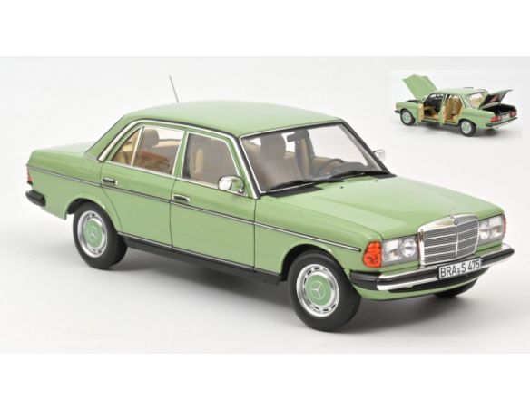NOREV NV183796 MERCEDES 200 1982 LIGHT GREEN 1:18 Modellino