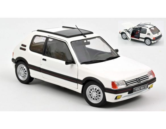 NOREV NV184849 PEUGEOT 205 GTI 1.6 1988 WHITE 1:18 Modellino