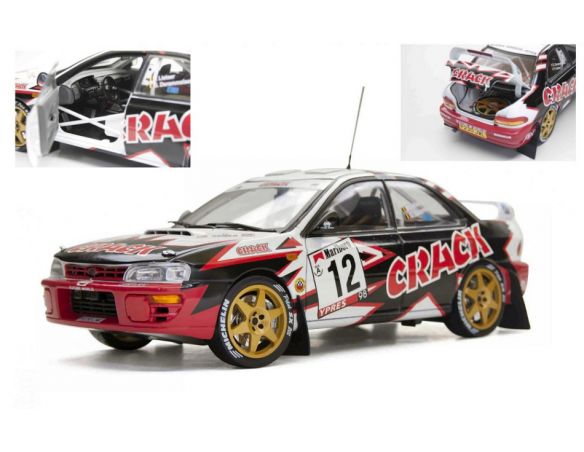 SUNSTAR SS5515 SUBARU IMPREZA 555 N.12 WINNER RALLY YPRES 1998 LITAER-DERAMMELAERE 1:18 Modellino