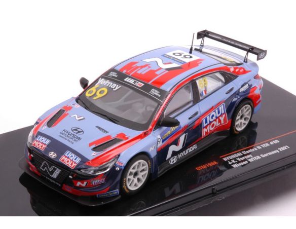 IXO MODEL GTM156A HYUNDAI ELANTRA N TCR N.69 LIQUI MOLY WTCR DEUTSCHLAND 2021 VERNAY 1:43 Modellino