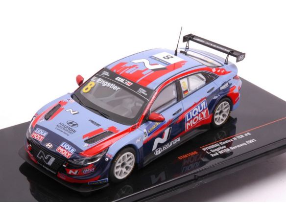 IXO MODEL GTM156B HYUNDAI ELANTRA N TCR N.8 LIQUI MOLY WTCR DEUTSCHLAND 2021 ENGSTLER 1:43 Modellino