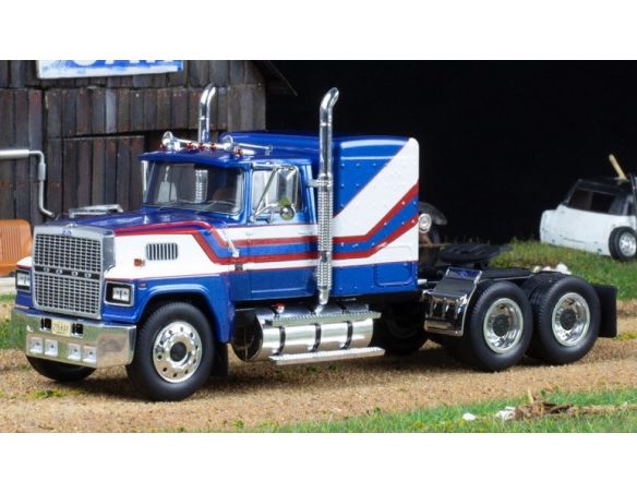 IXO MODEL TR115 FORD LTL-9000 1978 BLUE/WHITE 1:43 Modellino