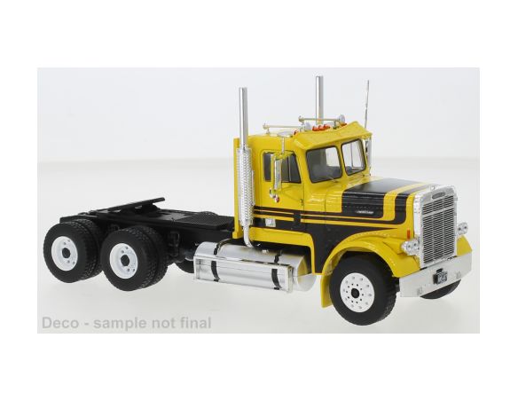 IXO MODEL TR116 FREIGHTLINER FLC 120 64 T 1977 YELLOW 1:43 Modellino