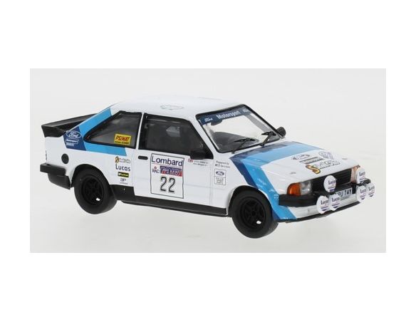 IXO MODEL RAC376A FORD ESCORT MKIII RS 1600i N.22 RAC RALLY 1983AITKEN WALKER/MORGAN1:43 Modellino