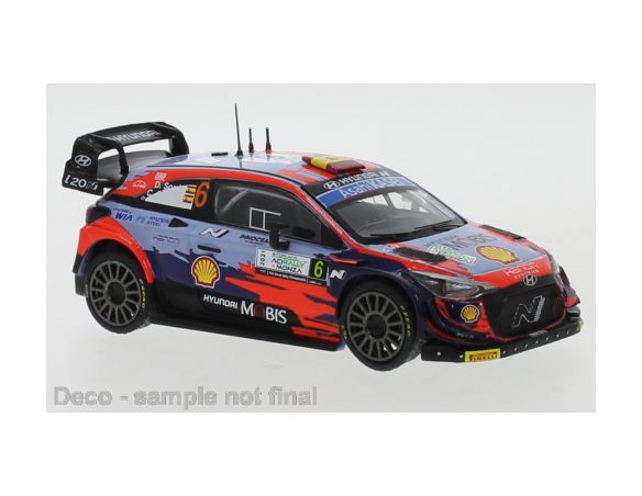 IXO MODEL RAM824 HYUNDAI i20 COUPE WRC N.6 RALLY MONZA 2021 SORDO/CARRERA 1:43 Modellino