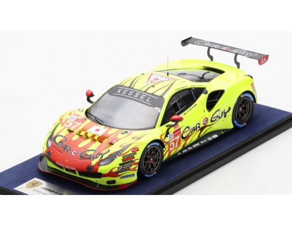 LOOKSMART LS18LM029 FERRARI 488 GTE EVO N.57 24H LE MANS 2021 KIMURA/AANDREWS/JENSEN 1:18 Modellino