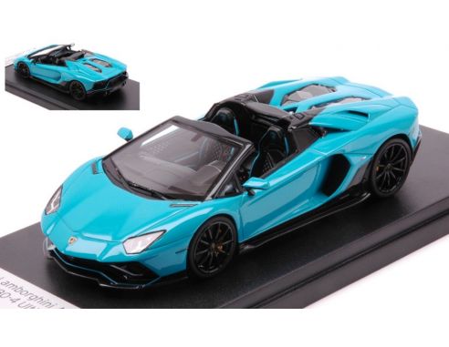 LOOKSMART LS532F LAMBORGHINI AVENTADOR ULTIMAE ROADSTER BLU GLAUCO 1:43 Modellino