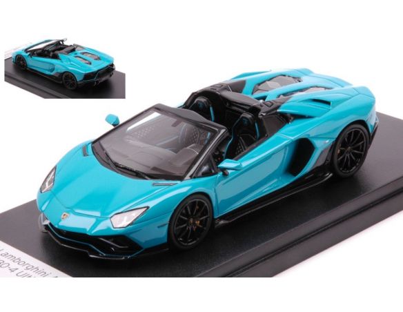 LOOKSMART LS532F LAMBORGHINI AVENTADOR ULTIMAE ROADSTER BLU GLAUCO 1:43 Modellino