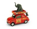 BRUMM BM0502B FIAT 500R CIRCUS RENZ MISTERY 2008 1:43 Modellino