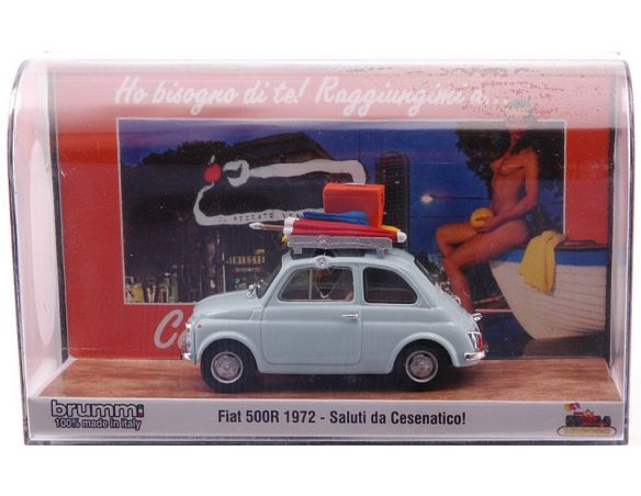BRUMM BMS2209D FIAT 500R VACANZE ITALIANE CESENATICO 1:43 Modellino