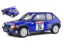 SOLIDO SL1801711 PEUGEOT 205 RALLY Gr.A N.24 TOUR DE CORSE 1990 R.BOURSIER-B.FRANGIN 1:18 Modellino