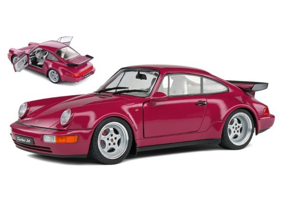SOLIDO SL1803406 PORSCHE 911 (964) TURBO 1991 STERNRUBIN 1:18 Modellino