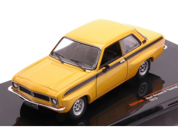 IXO MODEL CLC418 OPEL ASCONA A TUNING 1973 YELLOW 1:43 Modellino