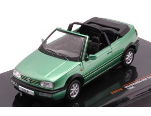 IXO MODEL CLC427 VW GOLF III CABRIO 1993 MET.GREEN 1:43 Modellino