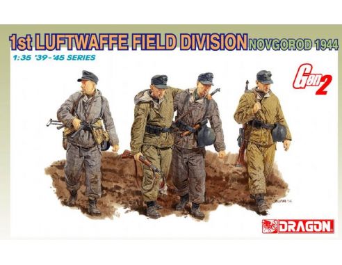 DRAGON D6274 1st LUFTWAFFE FIELD DIVISION KIT 1:35 Modellino