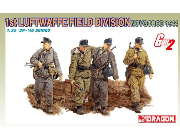DRAGON D6274 1st LUFTWAFFE FIELD DIVISION KIT 1:35 Modellino