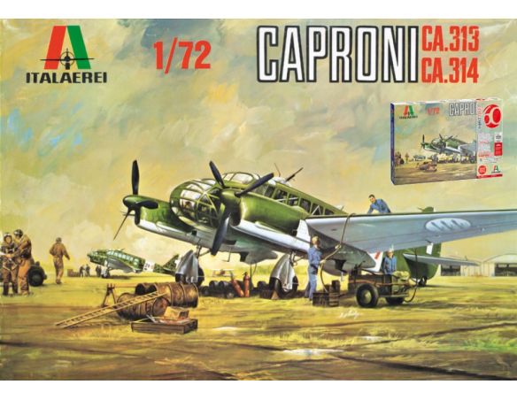 ITALERI IT0106 CAPRONI Ca.313/314 (VINTAGE LIMITED) KIT 1:72 Modellino