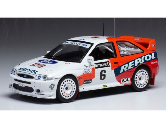 IXO MODEL RAC391B FORD ESCORT WRC N.6 RAC RALLY 1997 25th ANN.KANKKUNEN/REPO 1:43 Modellino