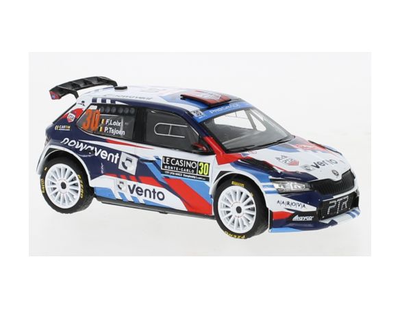 IXO MODEL RAM841 SKODA FABIA RALLY2 EVO N.30 RALLY MONTE CARLO 2022 LOIX/TSJOEN 1:43 Modellino