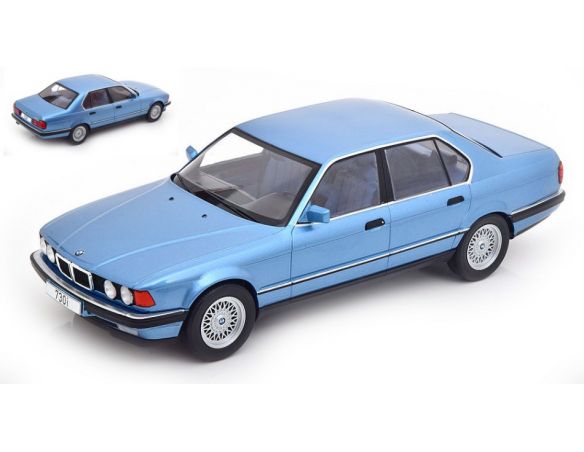 MODELCARGROUP MCG18160 BMW 730i (E32) 7 SERIES METALLIC LIGHT BLUE 1:18 Modellino