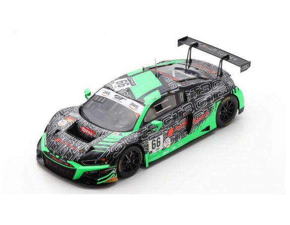 SPARK MODEL S18SB017 AUDI R8 GT3 N.66 2nd 24 H SPA 2020 M.DRUDI-F.VERVISCH-P.NIEDERHAUSER Modellino