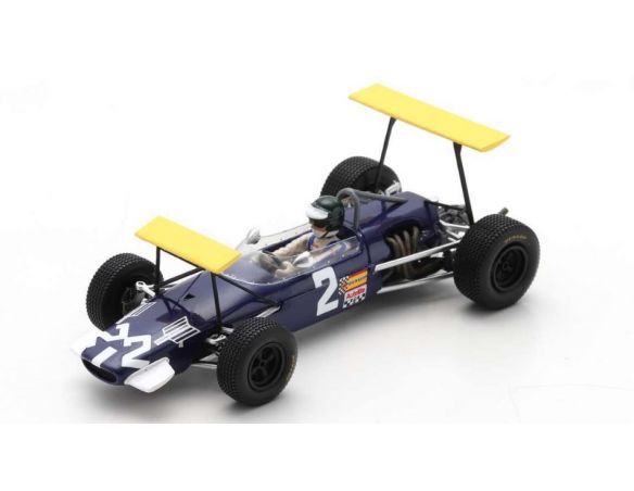 SPARK MODEL S7430 BRABHAM BT23C PIERS COURAGE 1968 N.2 WINNER BUENOS AIRES F2 1:43 Modellino