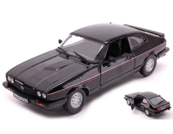 BBURAGO BU21093BK FORD CAPRI 1973 BLACK 1:24 Modellino