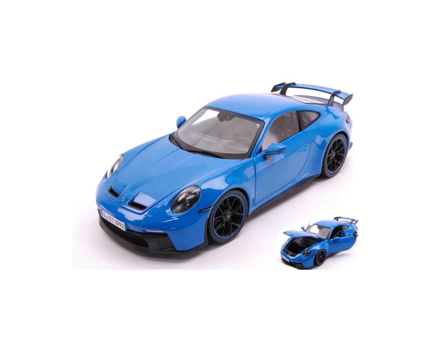 MAISTO MI36458 PORSCHE 911 GT3 2022 BLUE 1:18 Modellino
