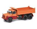 SCHUCO SH2850 TATRA T148 CAMION BENNE ORANGE 1:43 Modellino