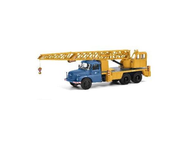 SCHUCO SH2851 TATRA T148 CAMION GRU BLUE/YELLOW 1:43 Modellino