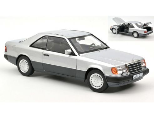 NOREV NV183880 MERCEDES 300 CE-24 COUPE' 1990 SILVER 1:18 Modellino