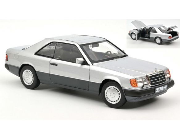 NOREV NV183880 MERCEDES 300 CE-24 COUPE' 1990 SILVER 1:18 Modellino